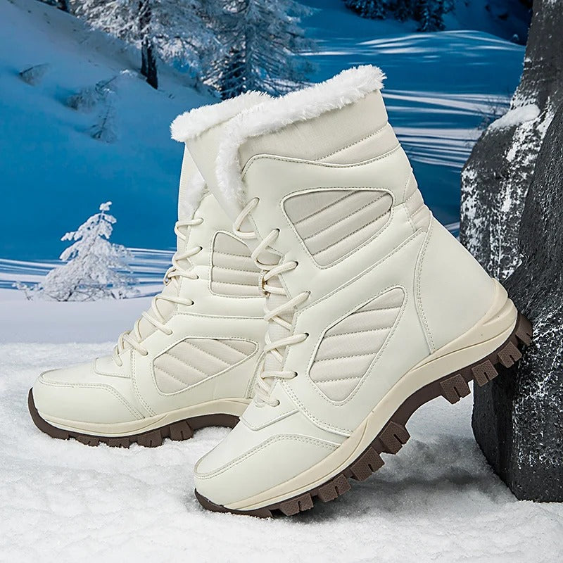 Women’s Warm Ankle-High Lace-Up Snow Boots