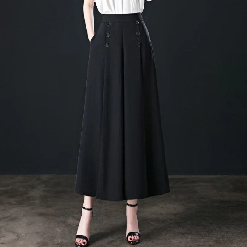 Women’s Cool-Touch Pleated Wide-Leg Trousers