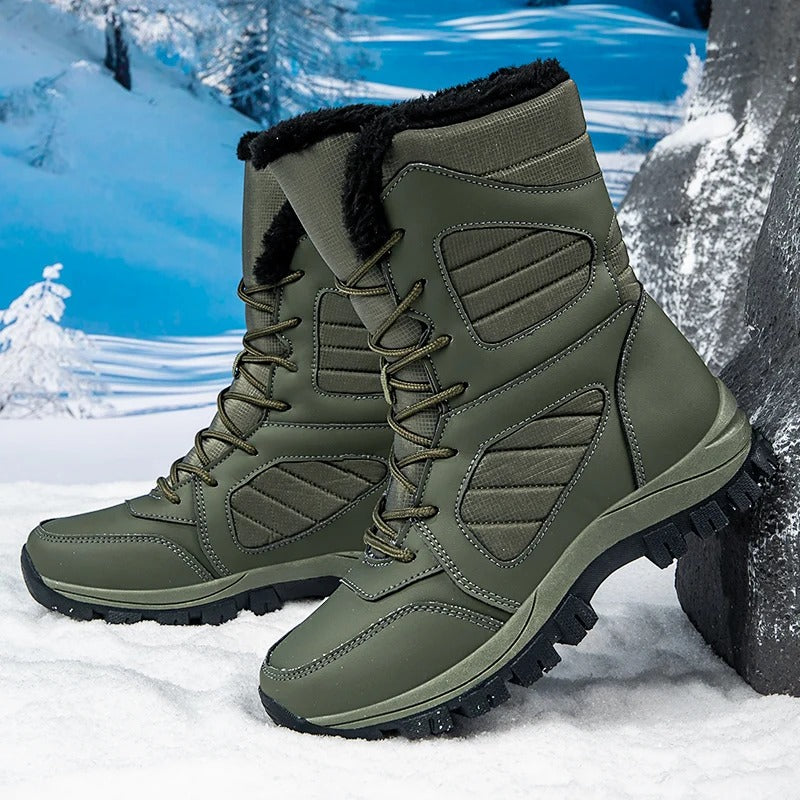 Women’s Warm Ankle-High Lace-Up Snow Boots