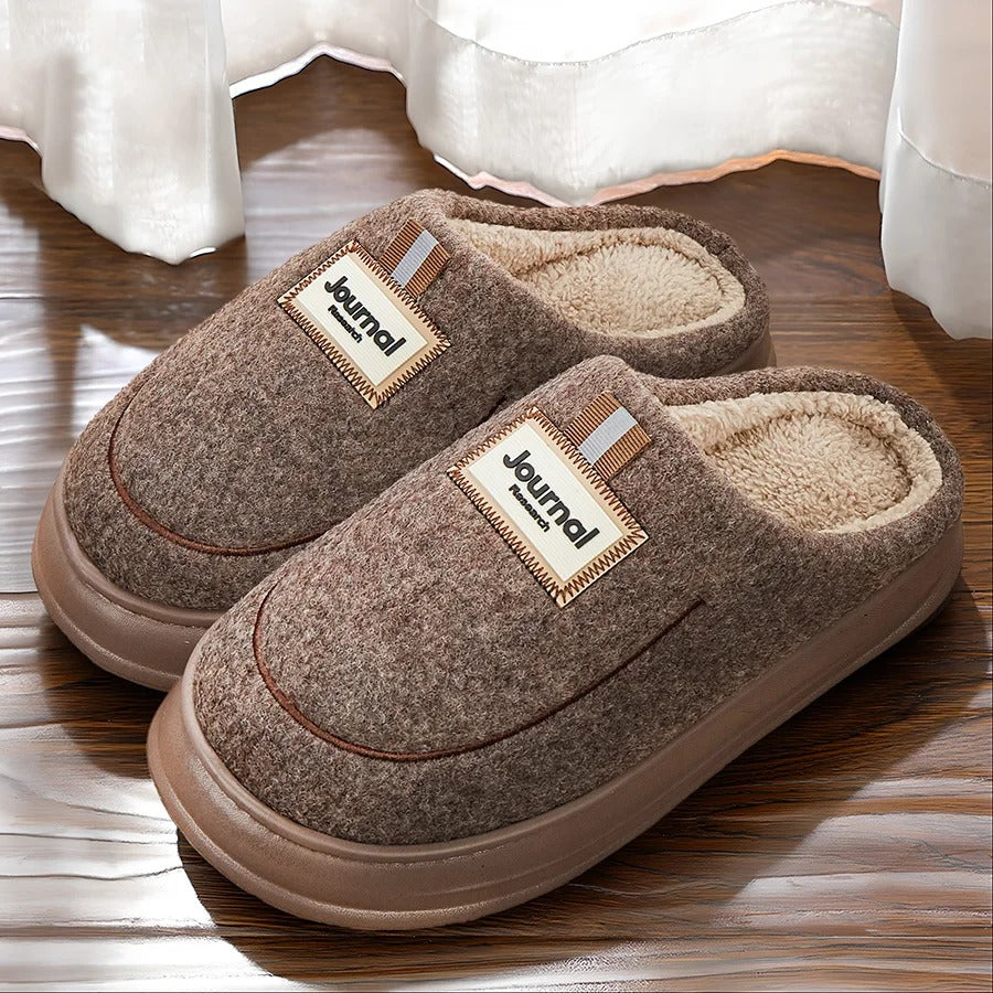 Men's Memory Foam Fleece House Slippers