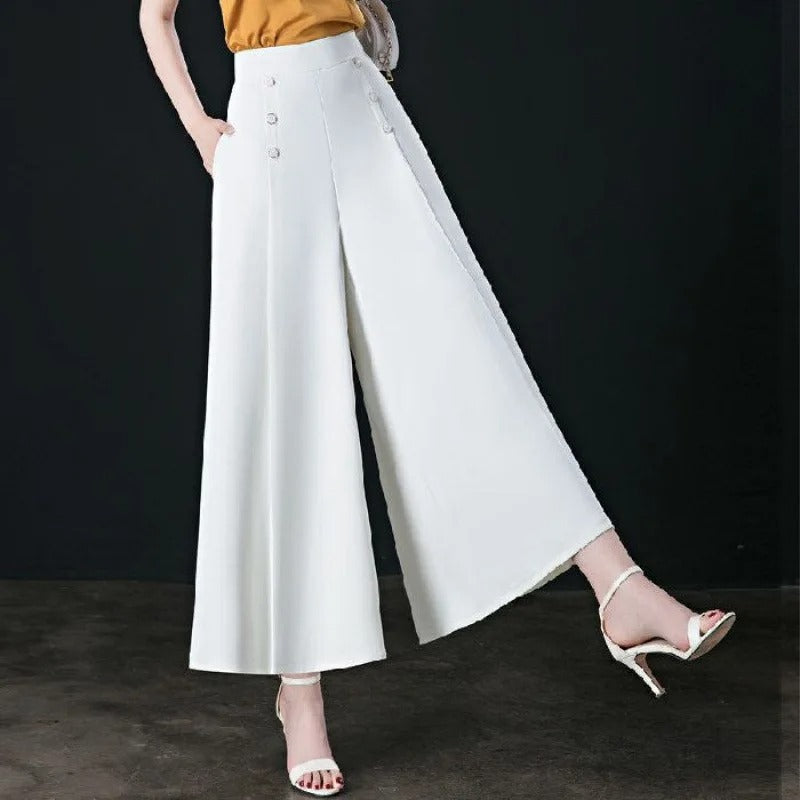 Women’s Cool-Touch Pleated Wide-Leg Trousers