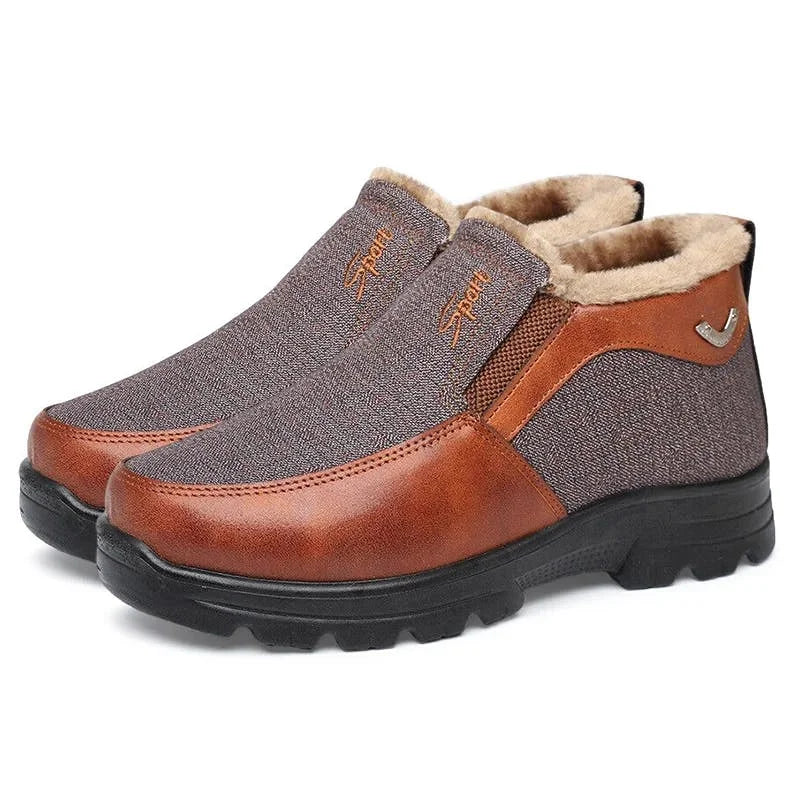 Men's Winter Fleece Waterproof Warm Non-Slip Shoes