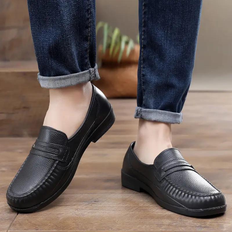 Men's Summer Casual Sandals Breathable Leather Casual Shoes