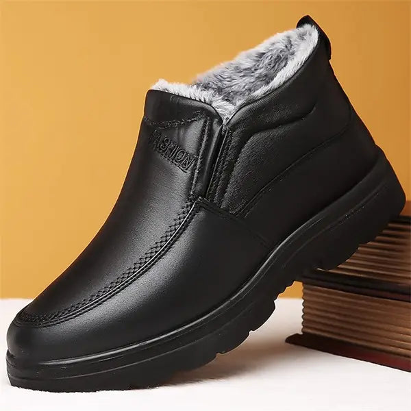 Men's Retro Winter Plush Lined Casual Shoes
