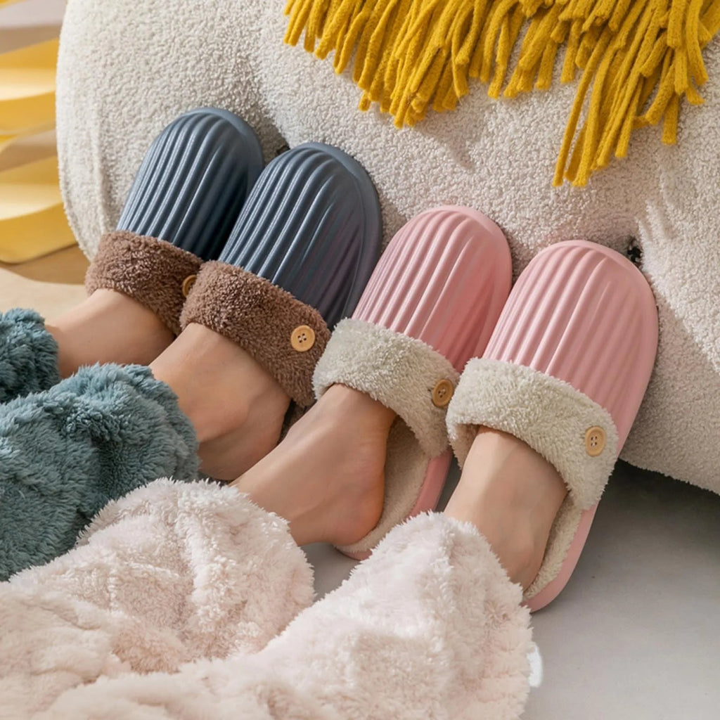 🔥The Best Gift In Winter🔥Removable Plush Padded Cotton Slippers（50% OFF）