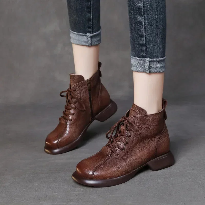 Autumn Harmony Leather Boots