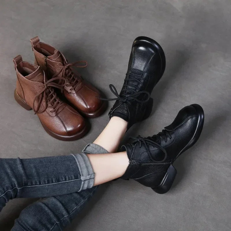 Autumn Harmony Leather Boots