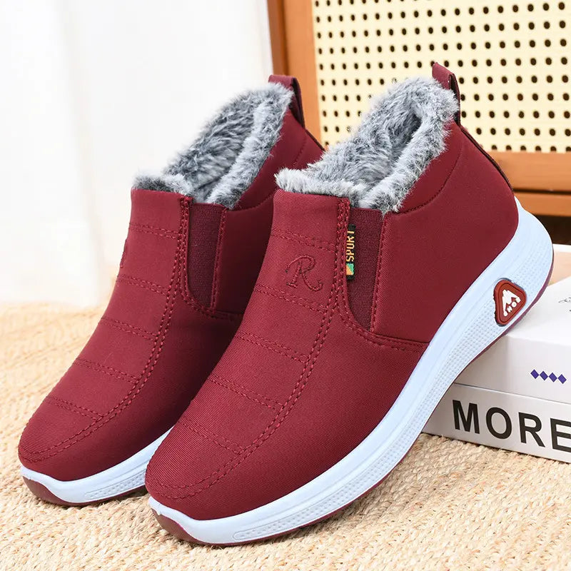 warm cotton waterproof winter shoes for women