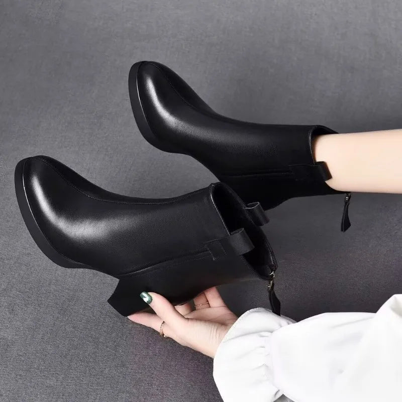 Ladies Stylish Pointed Toe High Heel Boots