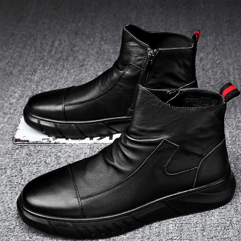 Men's British Style Leather Boots