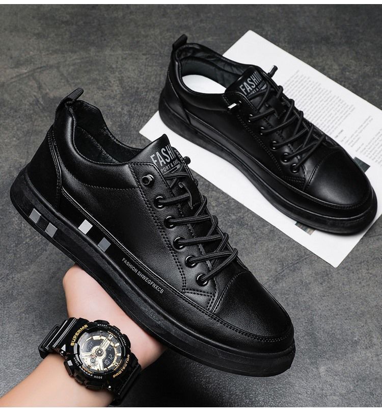 Men's casual all match leather shoes