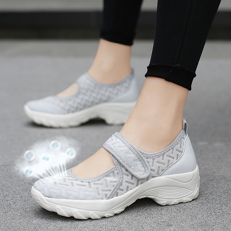 Women's Stylish Fashion Summer Breathable Non-Slip Elastic Light Leisure Shoes